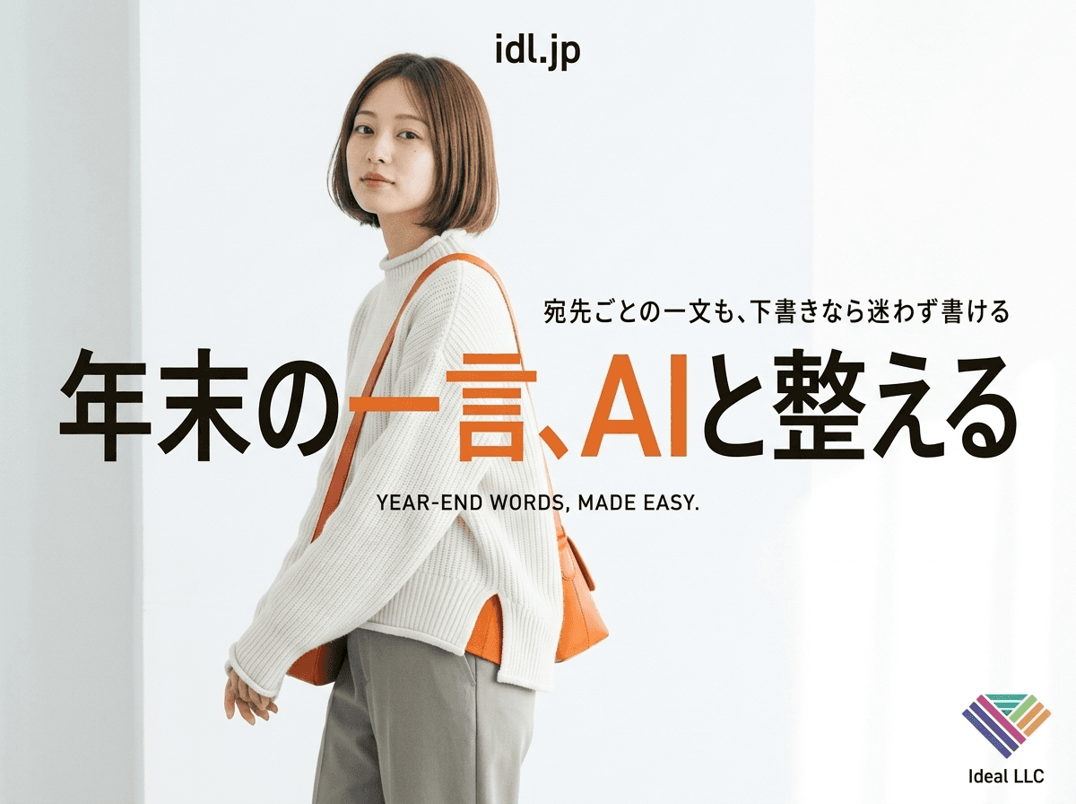 年末の挨拶状を生成AIで下書きする方法は?