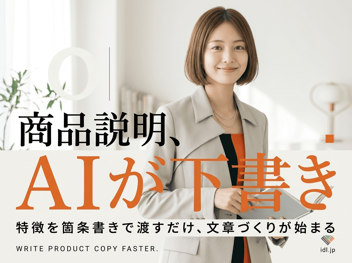 ECサイトの商品説明文を生成AIで書くには?