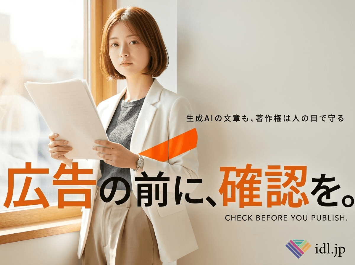 生成AIで作った広告素材は、著作権の問題になりますか？