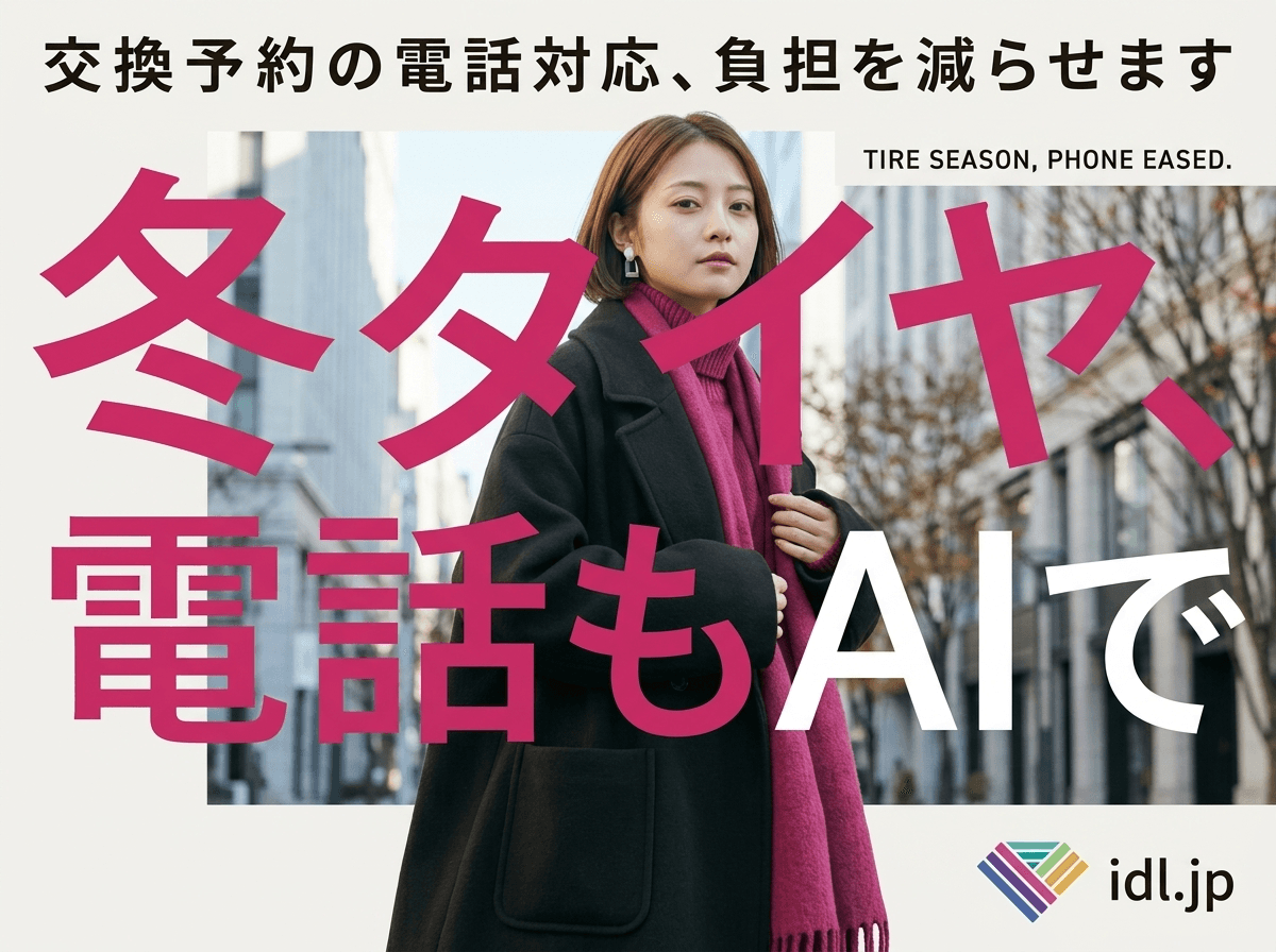 タイヤ専門店が冬タイヤ交換シーズンの電話対応をAIに任せるには、何から始めればいい？