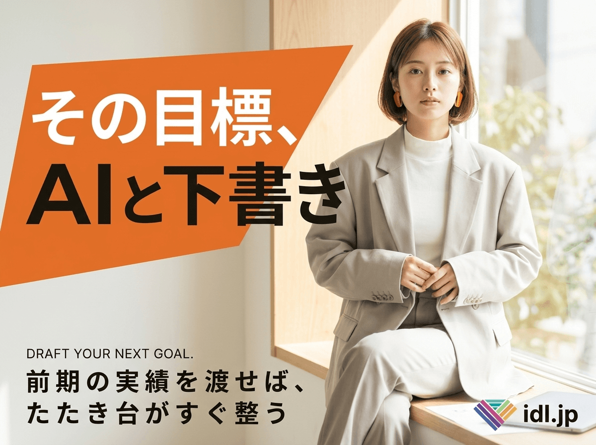 下期の目標設定シートは生成AIで下書きできますか?