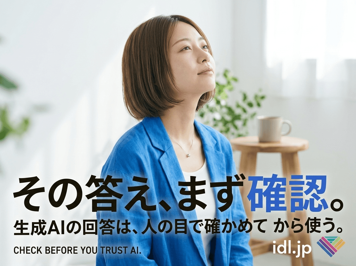 生成AIの回答を鵜呑みにしないための確認方法とは