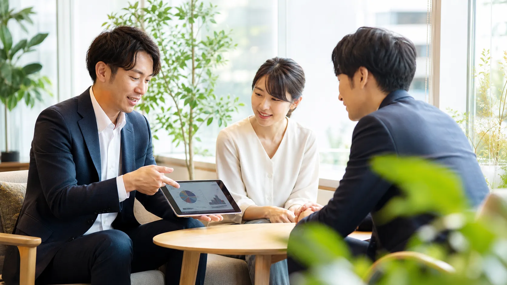 AIツールを使ったミーティングの様子